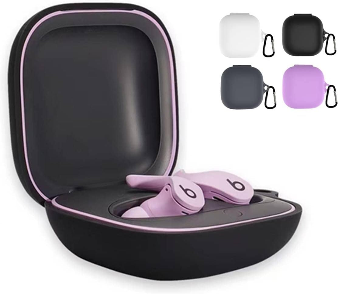 Meideya Beats Fit Pro Case [2.0Mm Thickness] Shockproof Anti-Lost Protective Case Cover for Beats Fit Pro with Keychain for Women Men (Black)  MeideYa   
