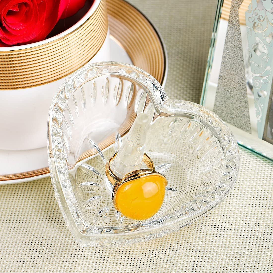 H&D Crystal Ring Holder Dish  H&D Crystal Manufacture CO.,LTD   