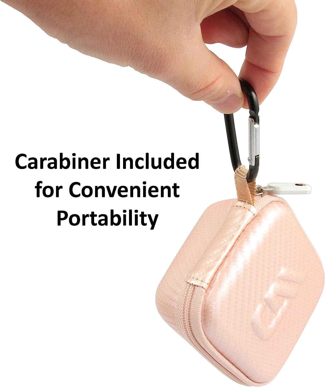 CASEMATIX Travel Case Compatible with Beats Powerbeats Pro Wireless Earbuds - Rose Gold Case Only  CASEMATIX   
