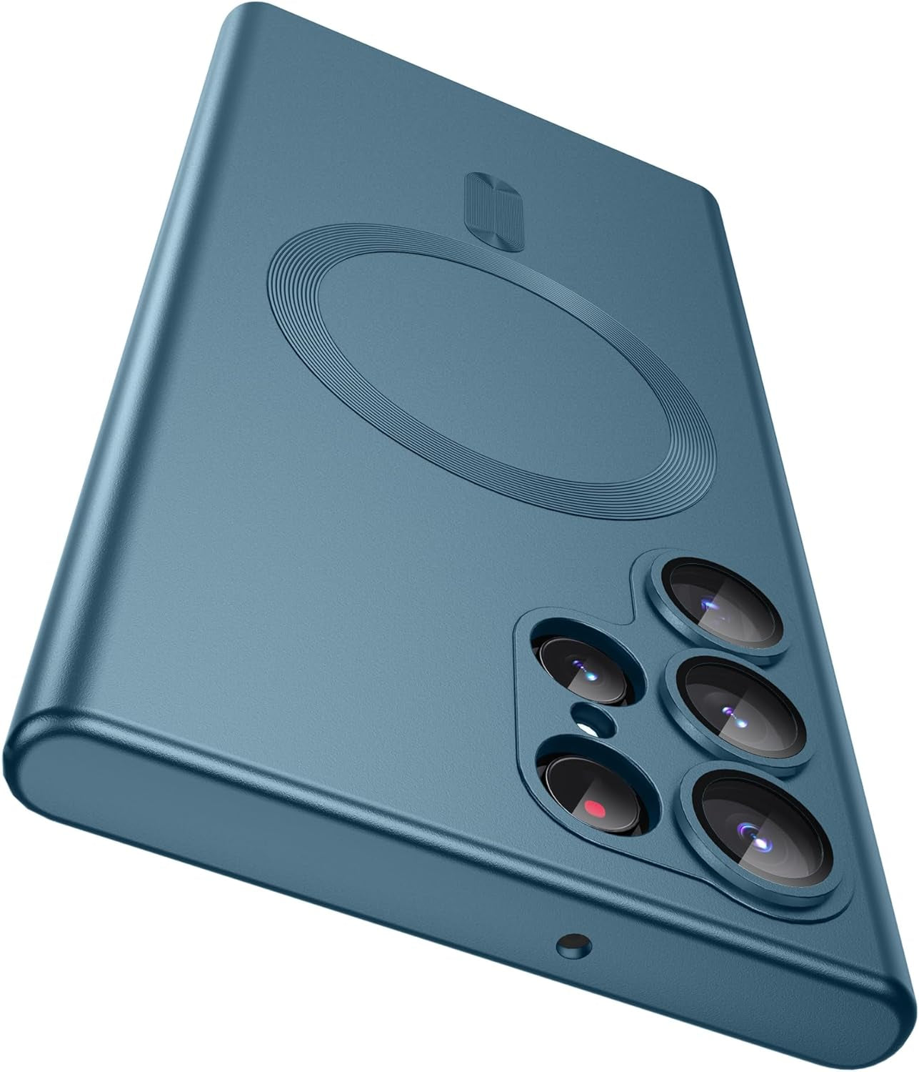 MAKAVO Matte for Samsung Galaxy S22 Ultra Case, Compatible with Magsafe, Slim Thin Magnetic Cover with Built-In Camera Lens Protector Shockproof Phone Shell (Black)  MAKAVO Green  