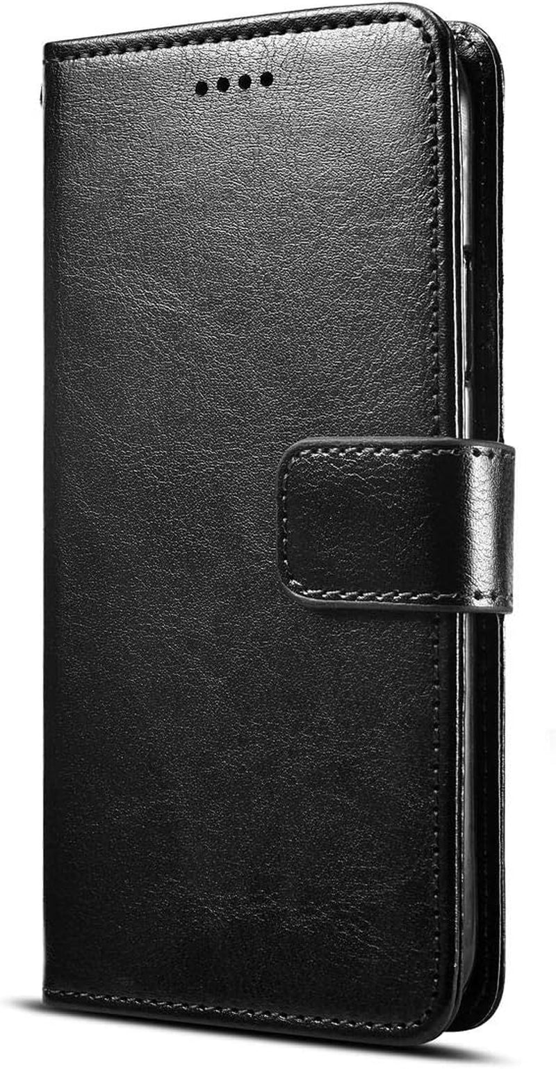 Phone Case for Sony Xperia XZ2 Compact,Smooth Leather Flip Wallet Case with Card Slot,Stand Holder and Magnetic Closure,Sony Xperia XZ2 Compact Leather Case Cover  SJK-MKS Black Sony Xperia Xz2 Compact 