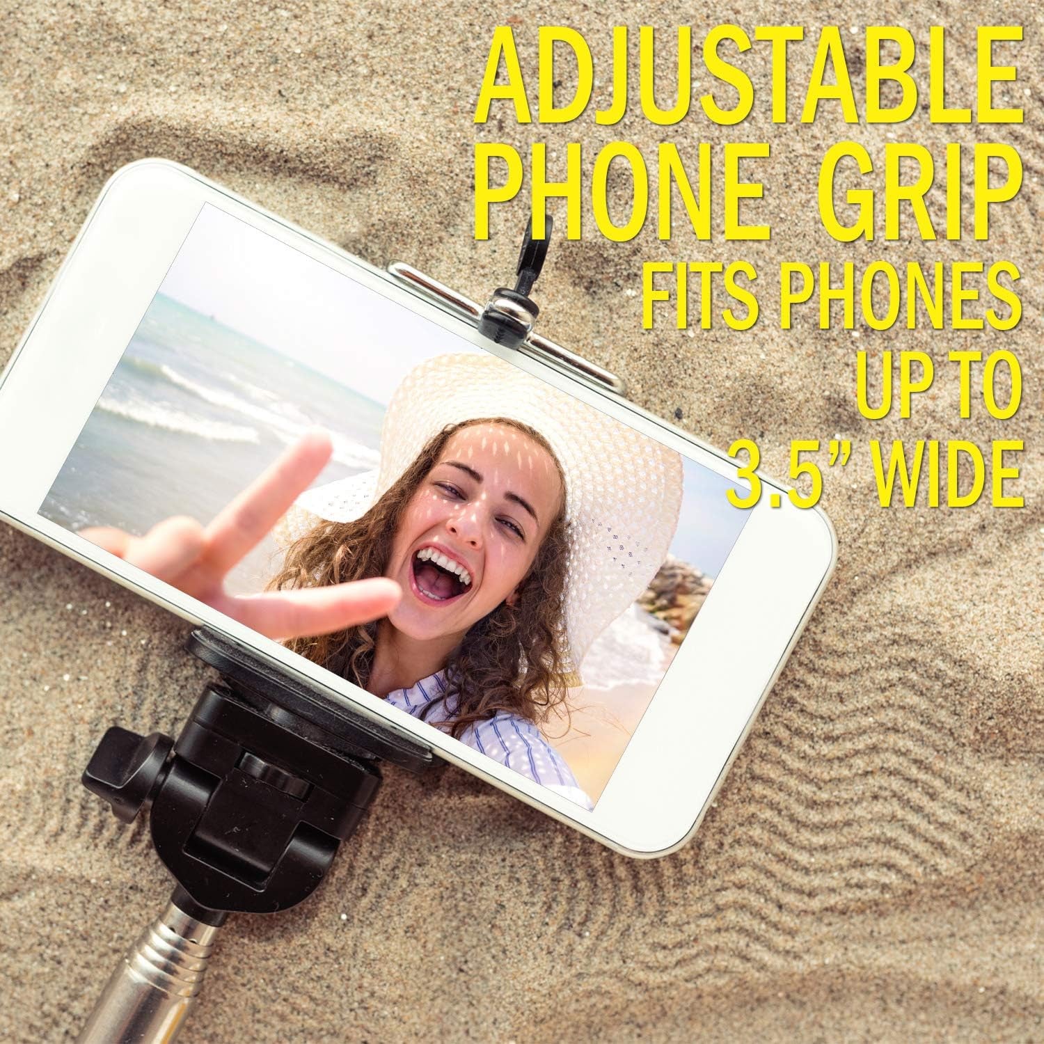 Deco Essentials Telescopic Metal 33" Selfie Stick W/Tripod and Wireless Remote for Ios/Android, Perfect for Travel, Outdoor Adventures, Beach Trips, Parties, Easy to Store  Deco Essentials   