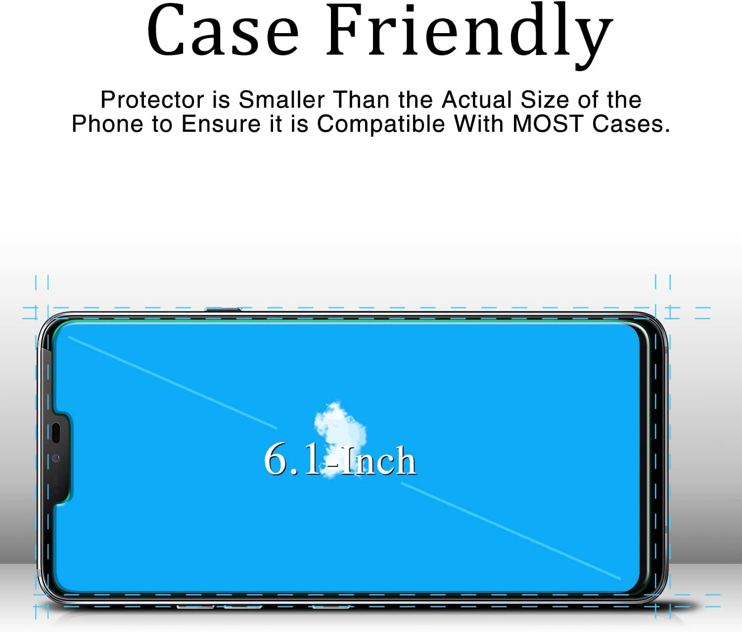 KAREEN (2 Pack Screen Protector Designed for LG G7 Thinq Tempered Glass, anti Scratch, Bubble Free, Case Friendly, 9H Hardness  KAREEN   