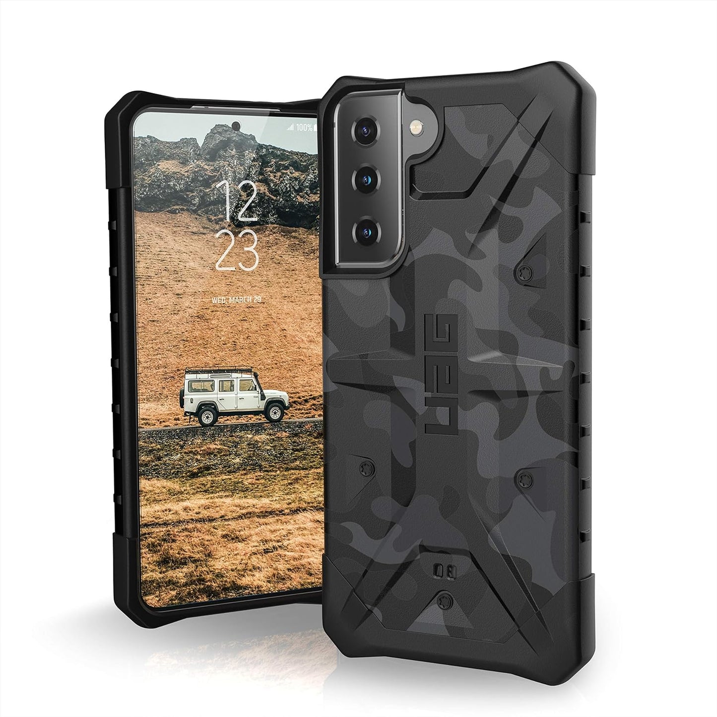 URBAN ARMOR GEAR UAG Designed for Samsung Galaxy S21 Case Black Rugged Lightweight Slim Shockproof Pathfinder Protective Cover, [6.2 Inch Screen]  Urban Armor Gear Pathfidner Se Camo - Midnight Camo S21 5G 