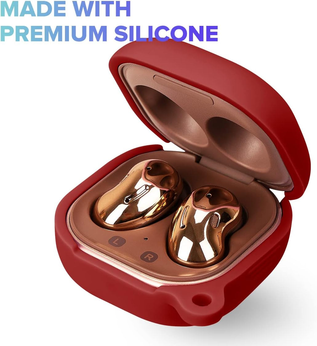 Flocute Silicone Case Compatible with Samsung Galaxy Buds Live (2020)/Galaxy Buds Pro (2021) Silicone Case with 3D Sunflower Cute Funny Cover with Keychain Gift for Women Girls Kids Teens (Sunflower)  Flocute   