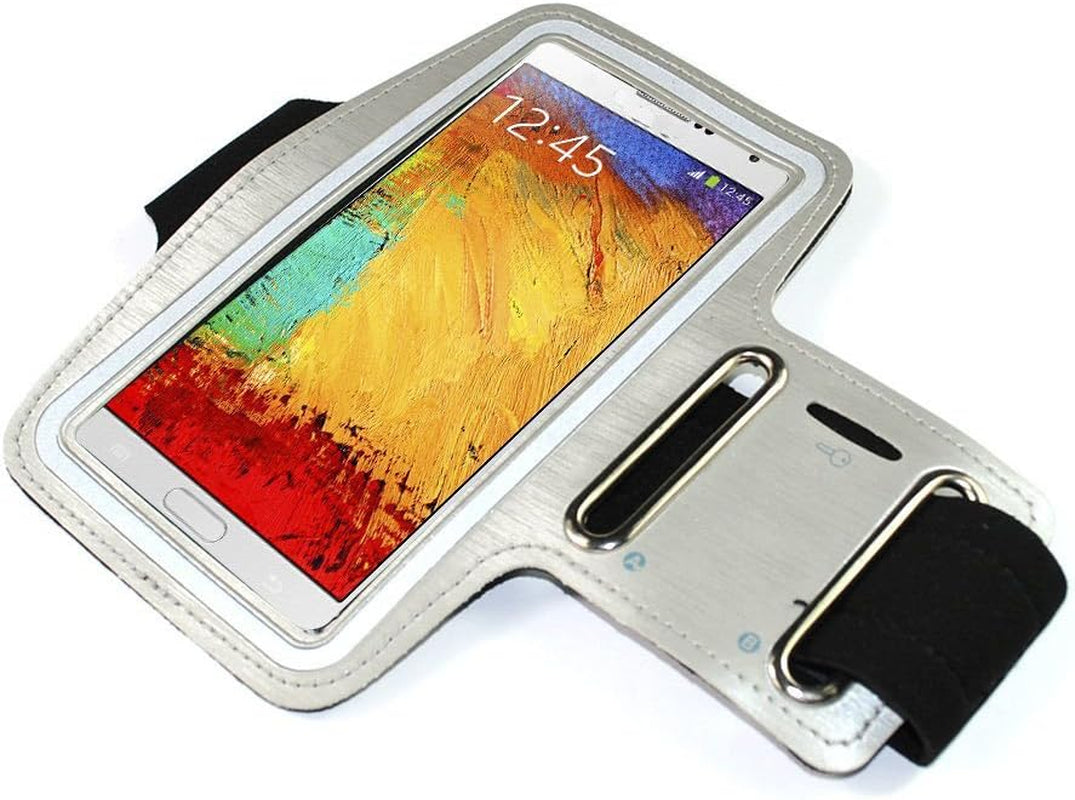 IMISSO Anti-Slip Sports Armband Case Compatible for Samsung Galaxy Note 2 N7100 Color Yellow  IMISSO Silver  