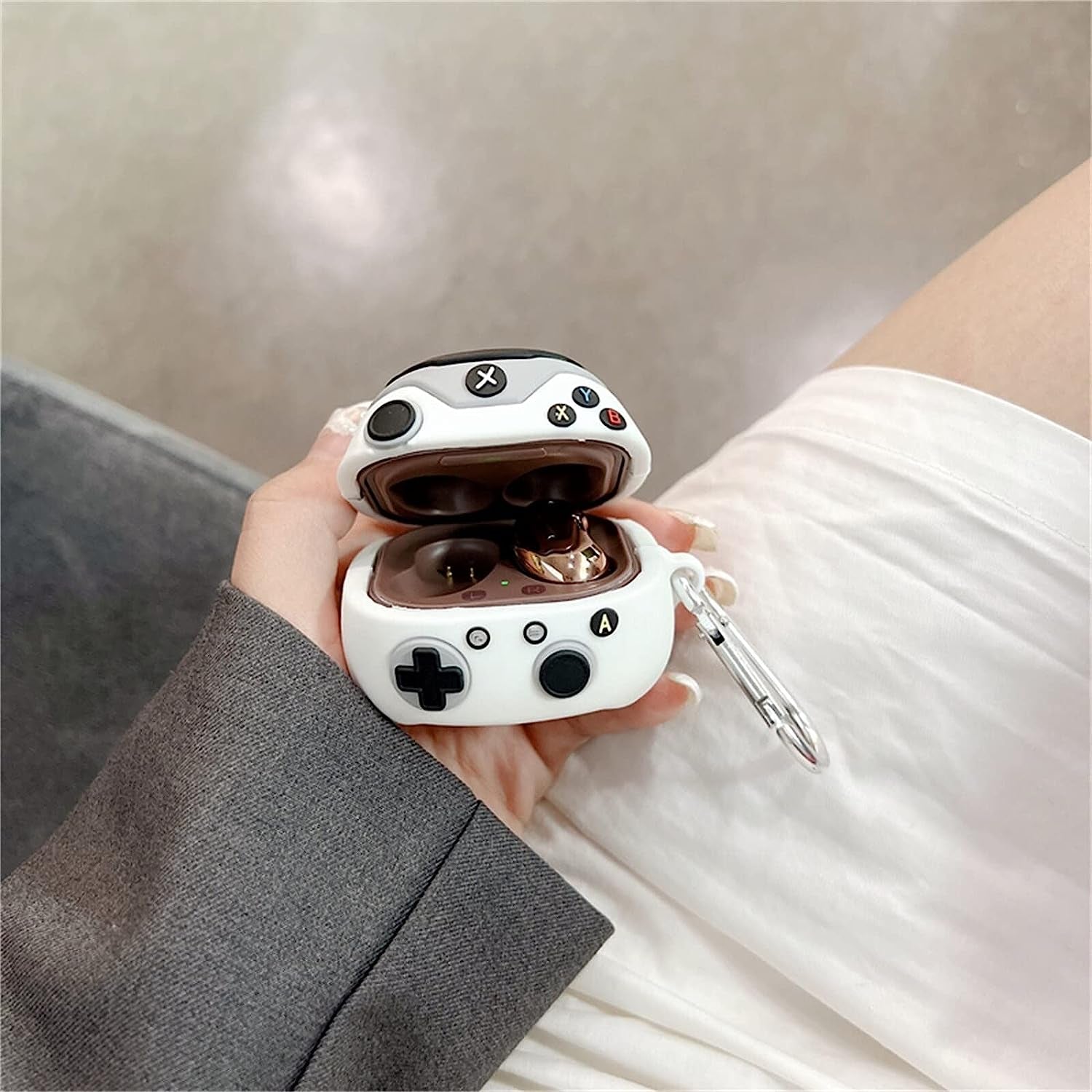 [2 Pack] CASEVERSE Cases for Samsung Galaxy Buds2 Pro/Galaxy Buds 2/Galaxy Buds Pro/Galaxy Buds Live, Cute Silicone Game Design Shockproof Cover for Boys  CASEVERSE   