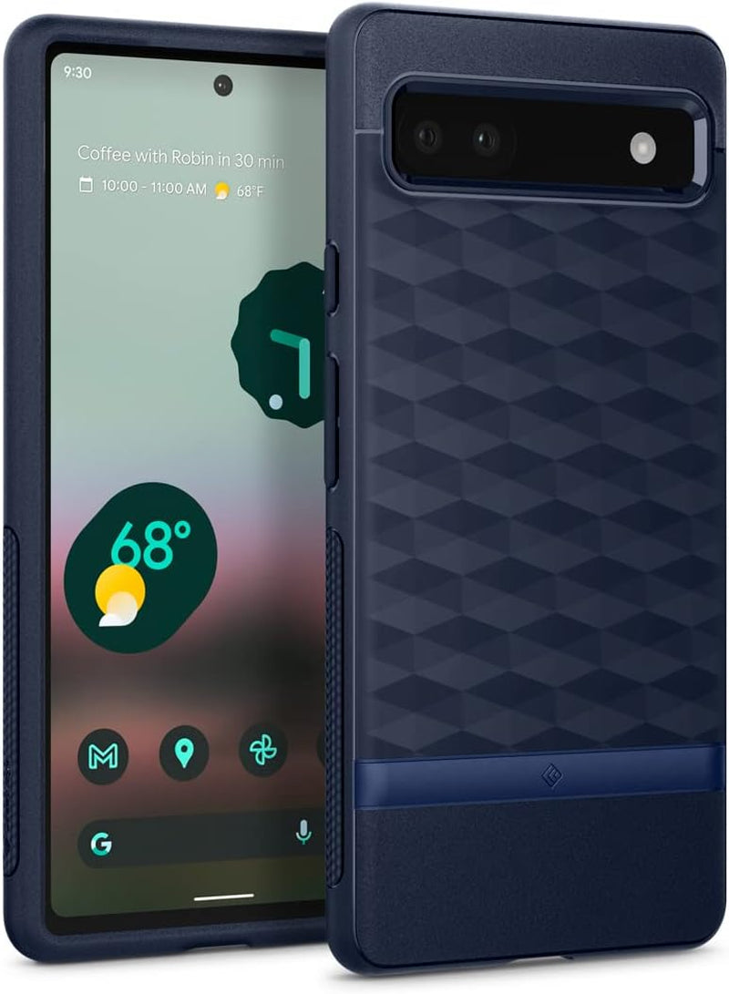 Caseology Parallax Compatible with Google Pixel 6A Case 5G (2022) - Matte Black  Spigen Midnight Blue  