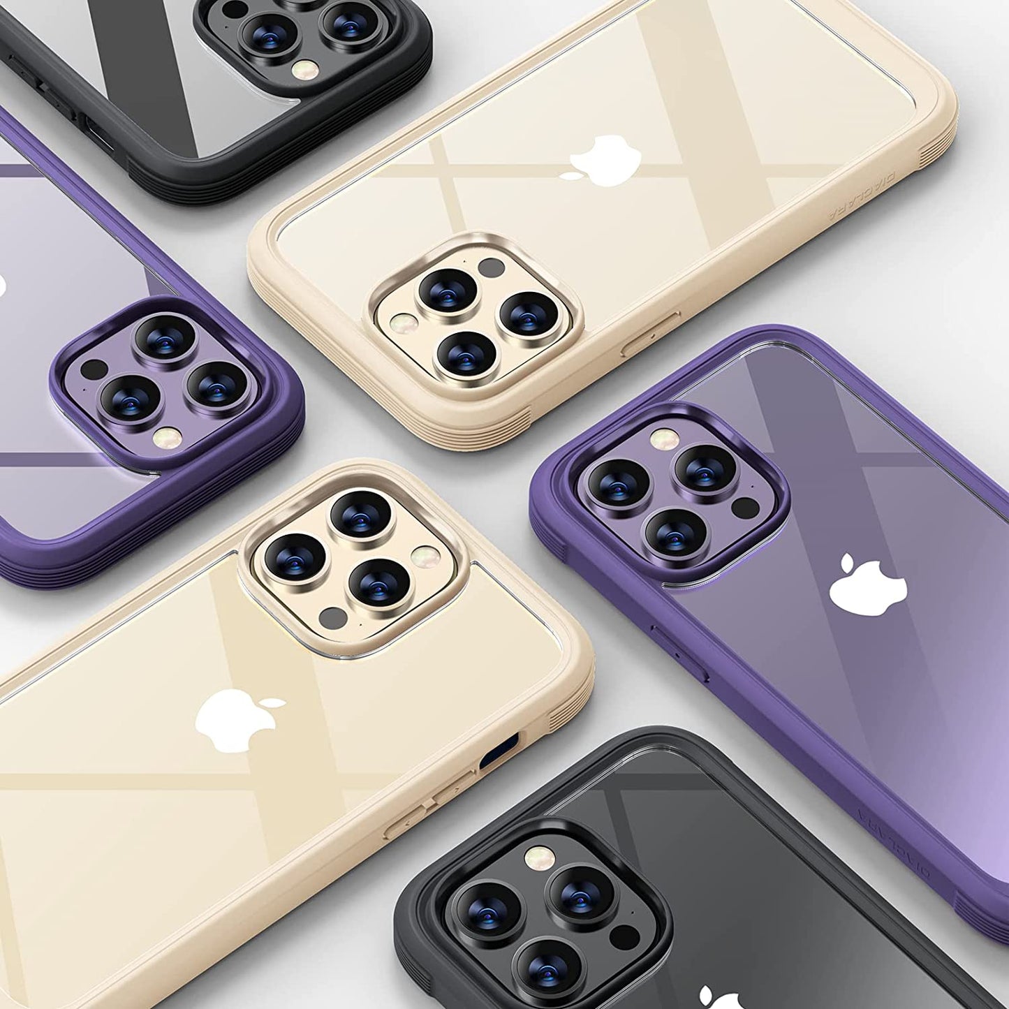 Diaclara Designed for Iphone 14 Pro Case 6.1’’, [2023 Upgraded] Full Body Rugged Case W/Built-In Touch Sensitive Anti-Scratch Screen Protector+9H Tempered Glass Camera Lens Protector (Bean Yellow)  Diaclara   