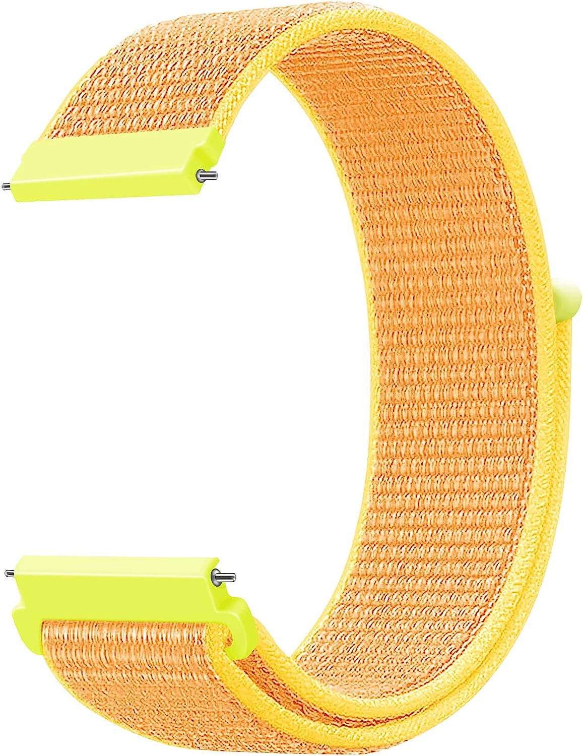 20Mm Quick Release Watch Band Nylon Strap for Samsung Galaxy Watch 5 4 3 40Mm 41Mm 42Mm 44Mm 45Mm 46Mm Nylon Breathable Sport Strap Wristband Replacement Bracelet for Amazfit Bip U Pro/Gts/Gts 2 3 4  DMVEIMAL Light orange  