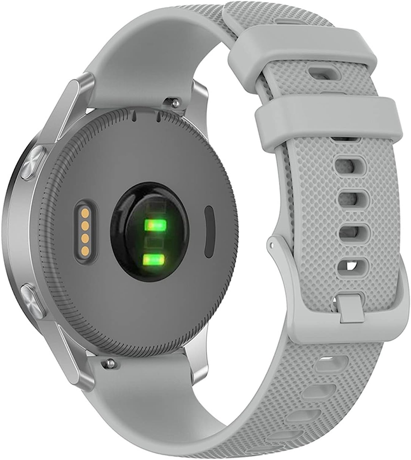 SNKB 18 20 22Mm Watch Band for Garmin Venu Vivoactive 3 Vivomove HR Silicone Wristband Strap Vivoactive4 4S Forerunner 245 645  SNKB Gray 18mm Universal 