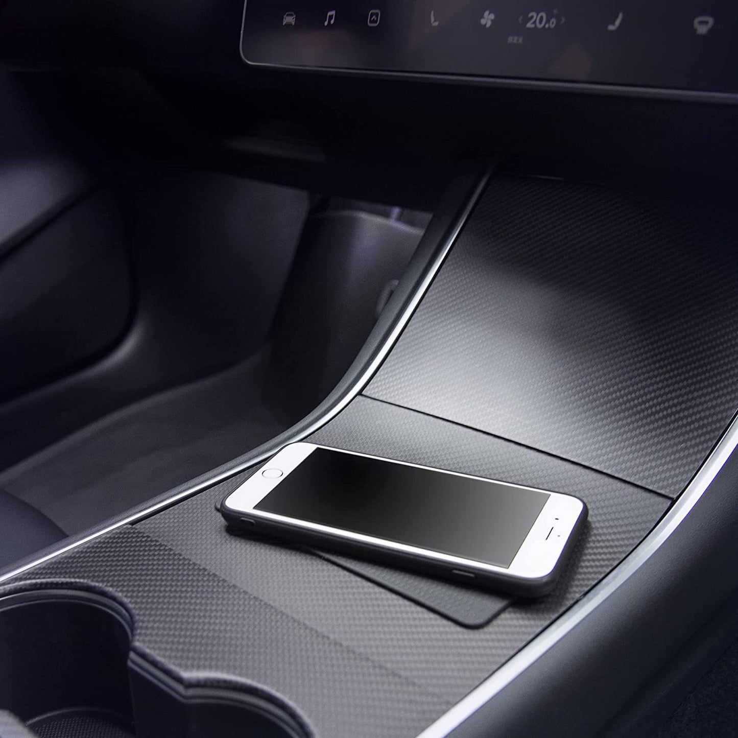 JIMISHA anti Slip Pad Sticky Gripping Pad Sticky Gel Pad Multifunctional Fixate Gel Pads Non-Slip Mounting Pad Cell Pad, 6.3 X 2.8 Inch (2 Pack)  JIMISHA   