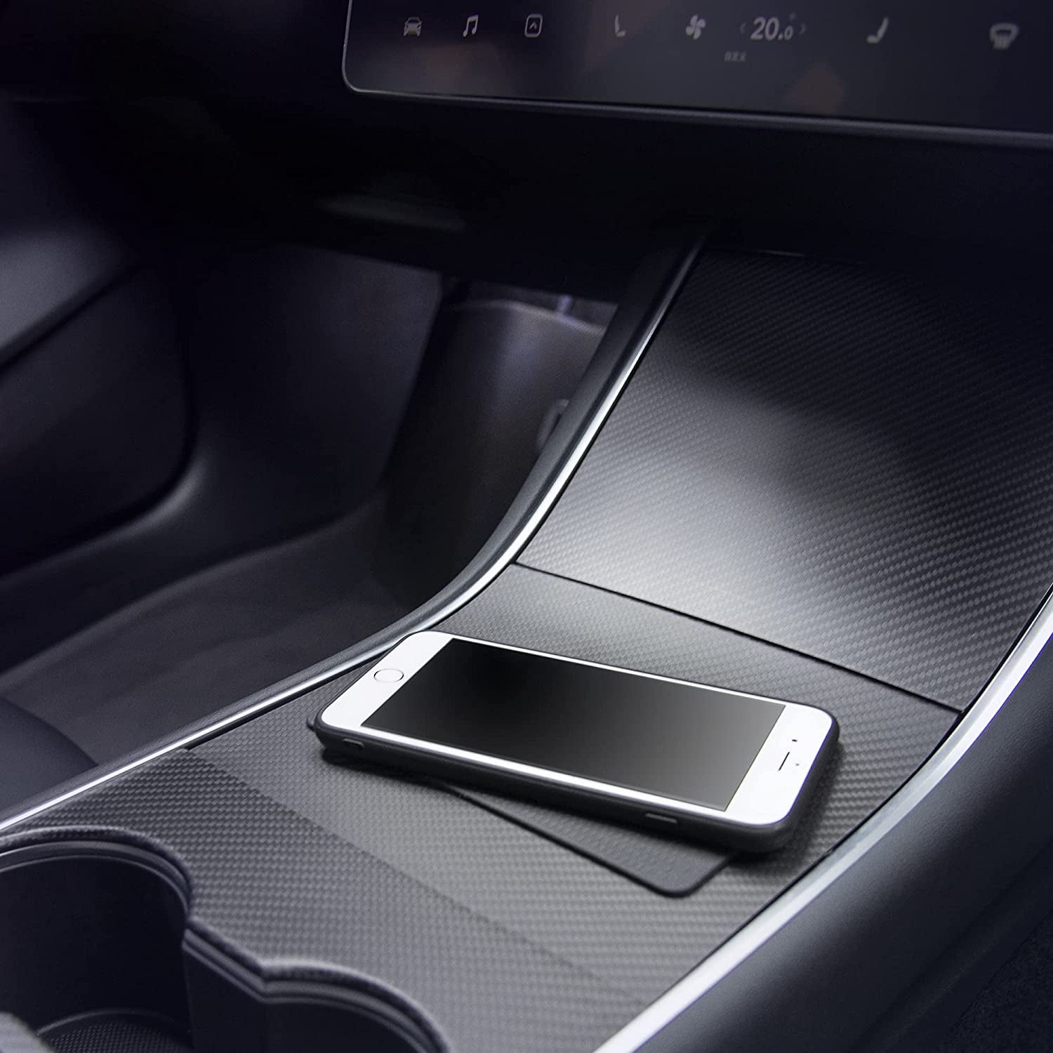 JIMISHA anti Slip Pad Sticky Gripping Pad Sticky Gel Pad Multifunctional Fixate Gel Pads Non-Slip Mounting Pad Cell Pad, 6.3 X 2.8 Inch (2 Pack)  JIMISHA   