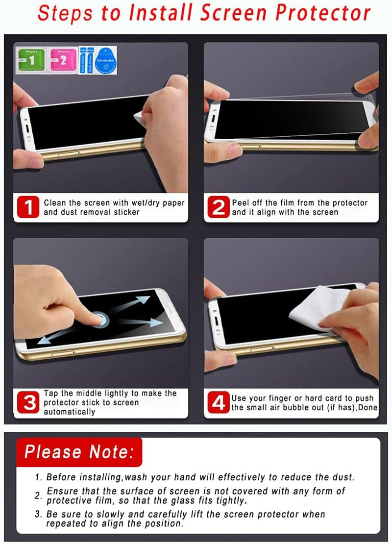 Niopiee for Samsung Galaxy A51 4G Case Crystal Clear Slim Hard Case Hybrid Shockproof Bumper with Tempered Glass Screen Protector Full Body Anti-Yellow Anti-Scratch Phone Protective Cover  NIOPIEE   