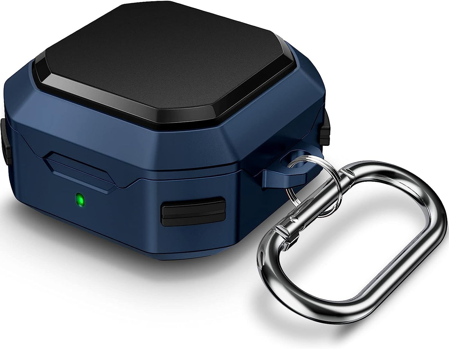 Goton Armor Case Compatible for Galaxy Buds 2 Case (2021)/ Galaxy Buds Pro Case (2021) / Galaxy Buds Live Case (2020) Hard PC Shockproof Case Protective Cover with Keychain (Mystic Blue)  Goton   