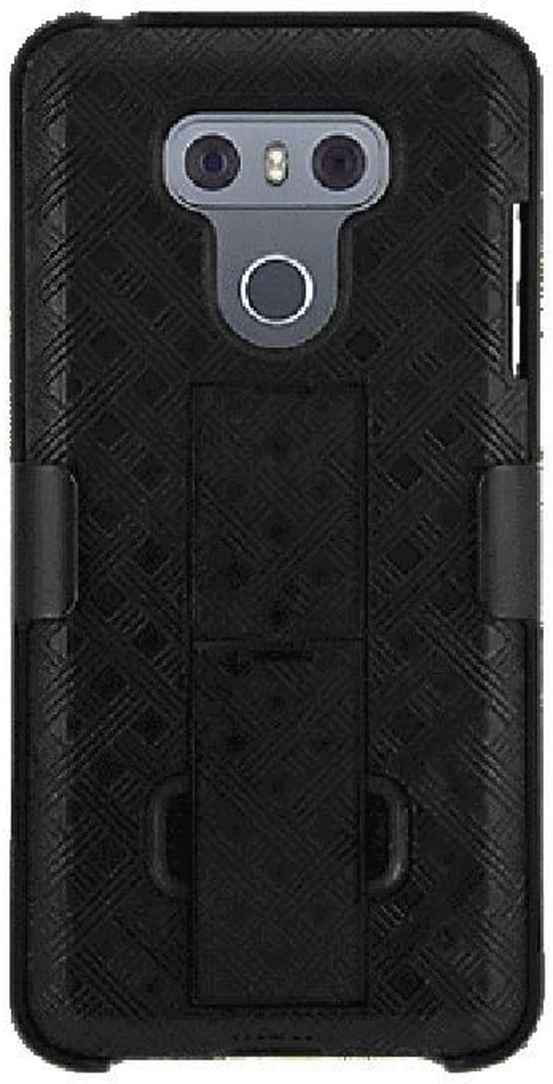 Verizon Original Black Kickstand Case Cover Belt Clip Holster for LG G6, G6 plus Black  Verizon   