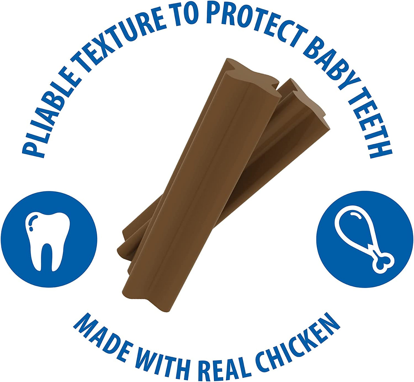 N-Bone Jumbo Puppy Teething Sticks Chicken Flavor Dog Treats, 7.28-Oz Bag  N-Bone   