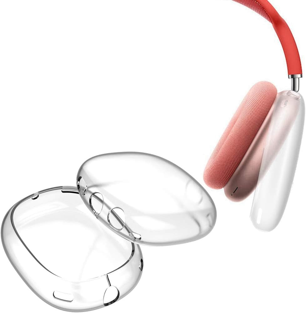 Tomcrazy Skin Compatible with Airpods Max Case , Soft Full Protective Cover for Airpods Max Headphones Earpads (Crystal Clear Transparent)  Ruidou Technology Co Ltd   