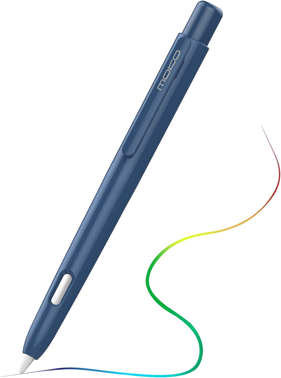 Moko Holder Case Compatible with Apple Pencil 2Nd Generation, Retractable Protective Pen Cover with Sturdy Clip for Ipad Mini 6 2021/ Ipad Air 5Th/4Th Gen/Ipad Pro 11 /Pro 12.9 2021/2020,Light Pink  MoKo Navy Blue  