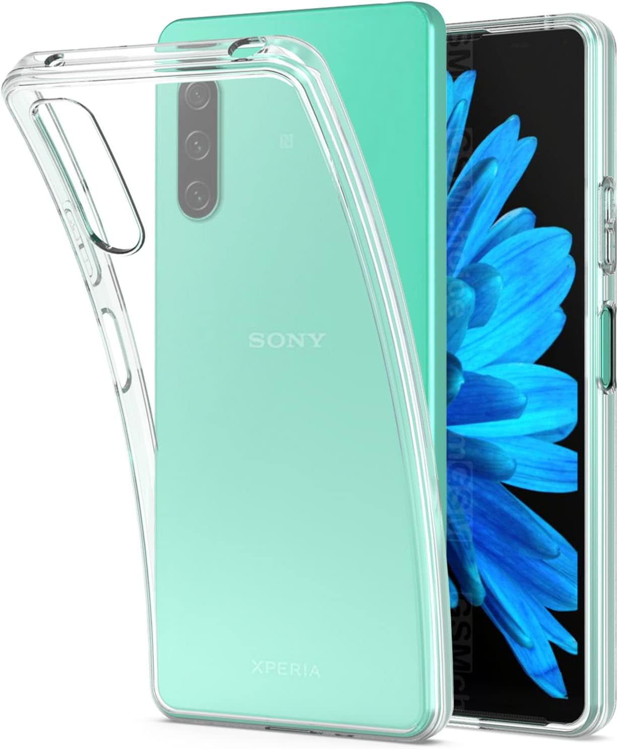 Coveron Slim TPU Designed for Sony Xperia 1 IV Case, Flexible Soft Phone Cover - Clear  CoverON   