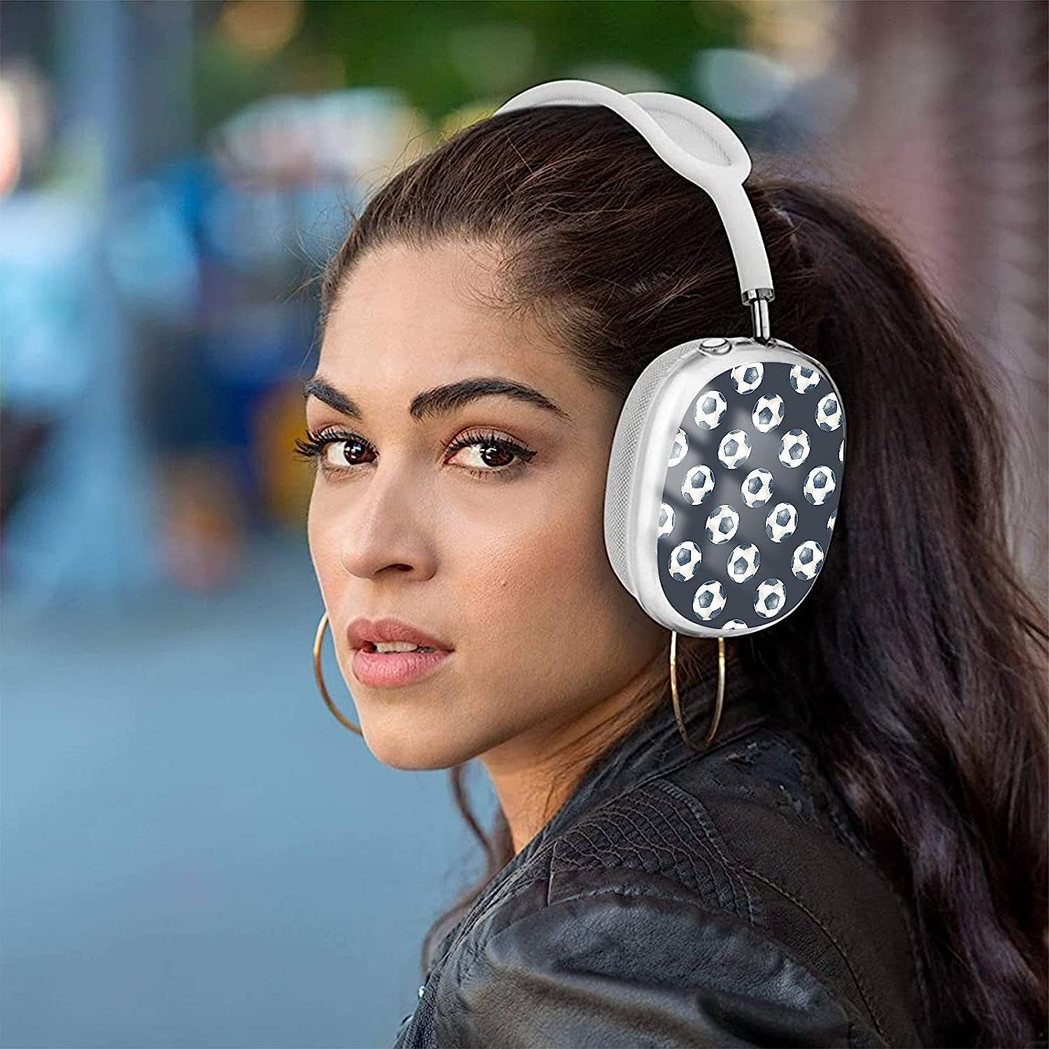 WINCHIHAN Printed Soft TPU Anti-Scratch Protective Case Cover Compatible with Airpods Max Headphones # AS0513  WINCHIHAN   