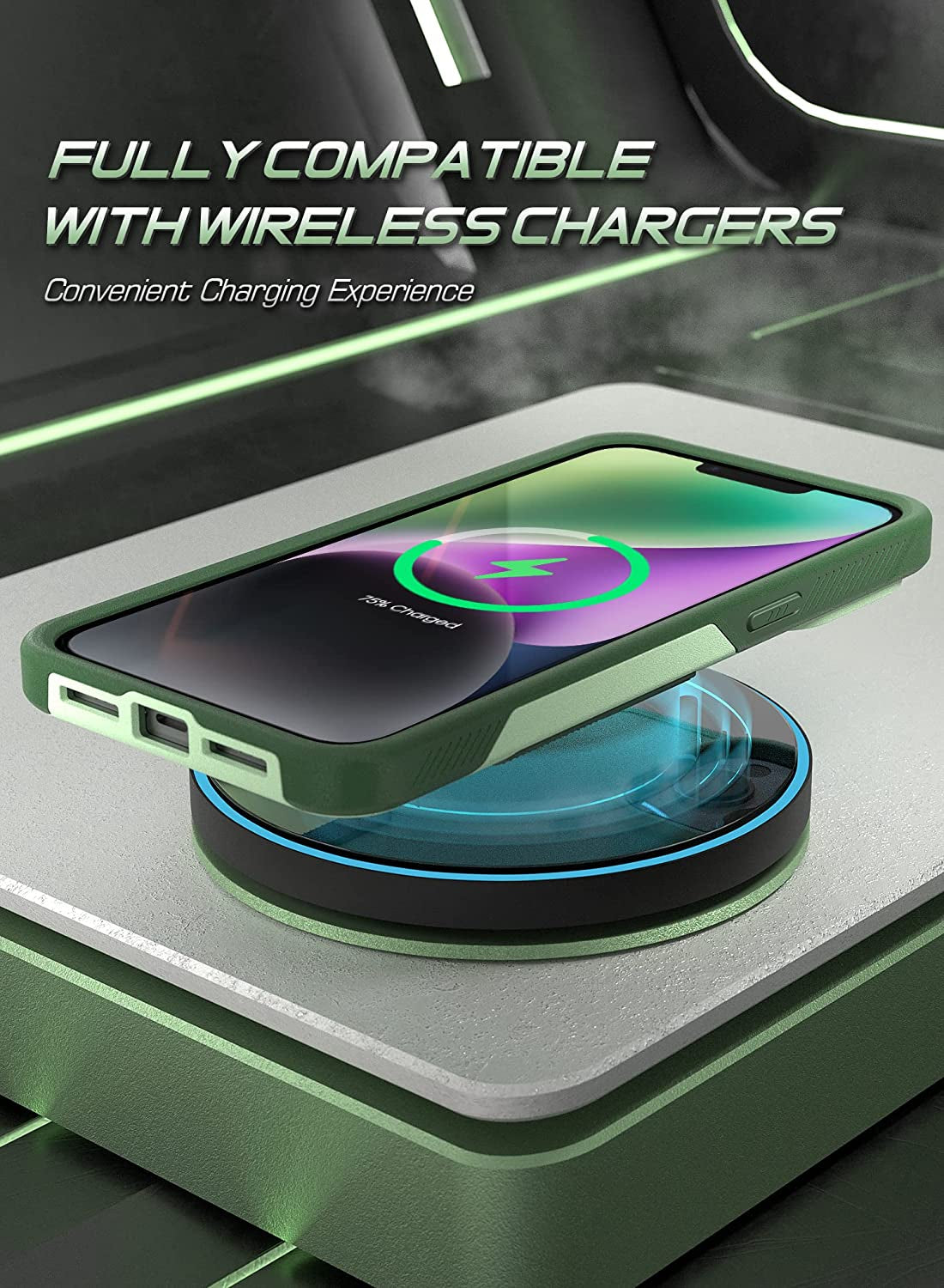 Poetic Neon Series Iphone 14 plus Case, Dual Layer Heavy Duty Tough Rugged Light Weight Slim Shockproof Protective Drop Protection Phone Case 2022 New Cover for Iphone 14 plus (6.7 Inch), Mint  Poetic   