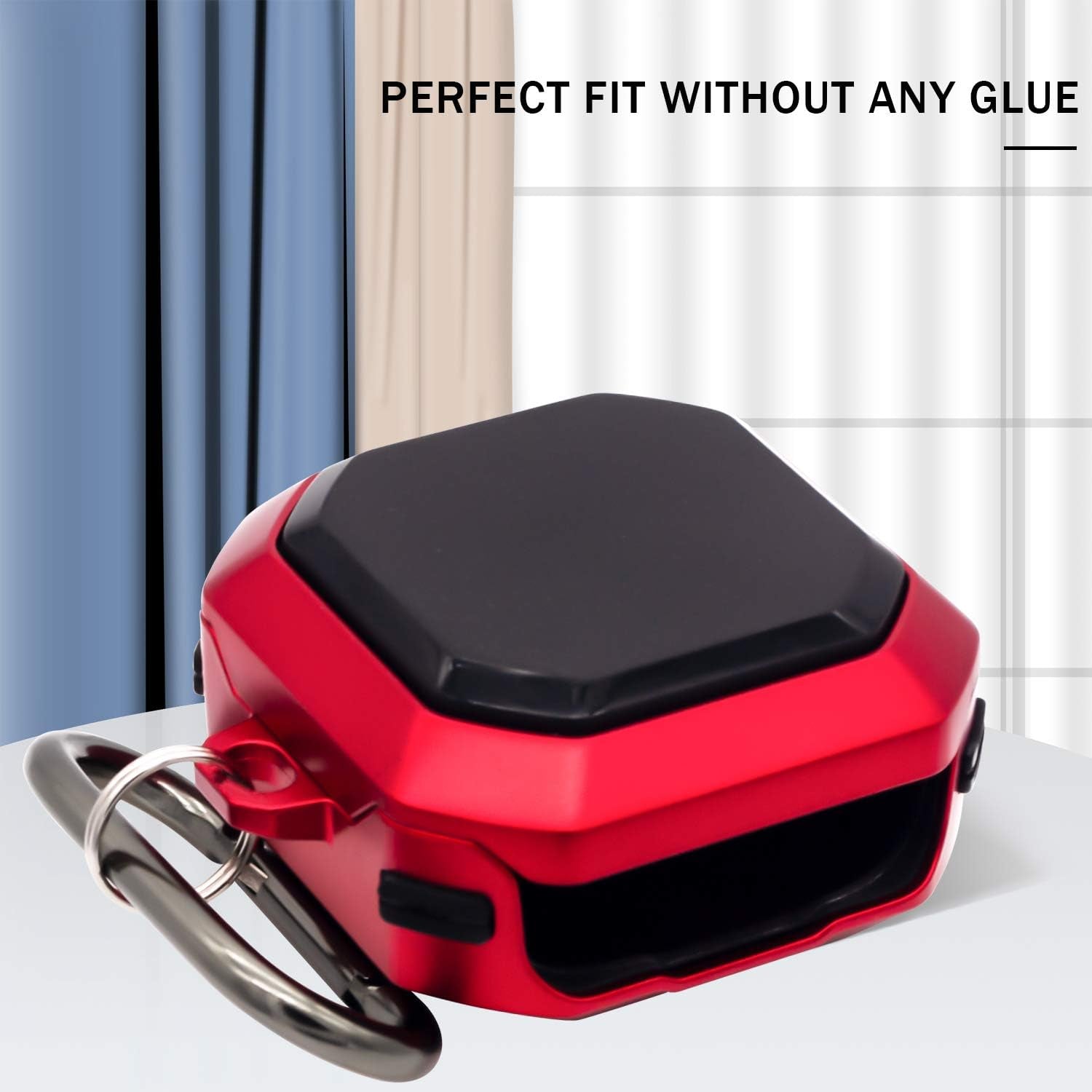 Aorstke Case for Samsung Galaxy Buds Live Case,Samsung Earbuds Case,Hard PC Headphone Accessories Cover,Wired Charging Cover with Keychain (Red)  Aorstke-1   