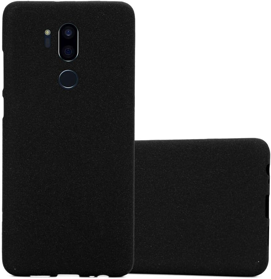 Cadorabo Case Compatible with LG G7 Thinq in Frost Dark Blue - Shockproof and Scratch Resistant TPU Silicone Cover - Ultra Slim Protective Gel Shell Bumper Back Skin  Cadorabo Frost Black  