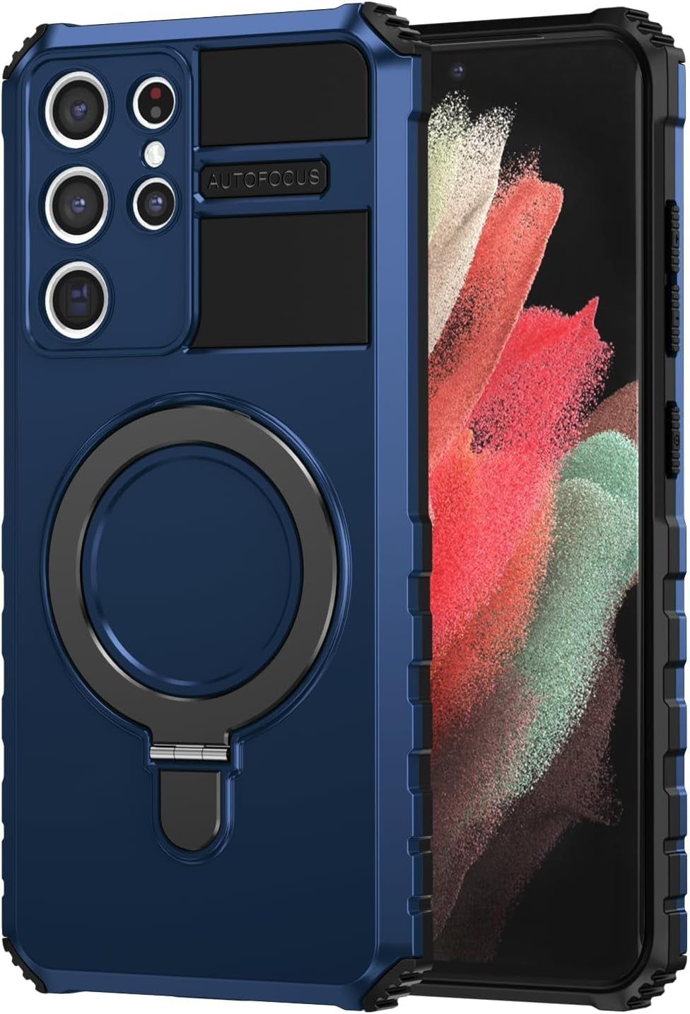 THMEIRA Samsung Galaxy S22 Ultra Magnetic Case [Compatible with Magsafe] Samsung Galaxy S22 Ultra Case with Ring Kickstand, Military Grade Heavy Duty Case for Samsung S22 Ultra, Green  THMEIRA Blue Samsung S21 Ultra 