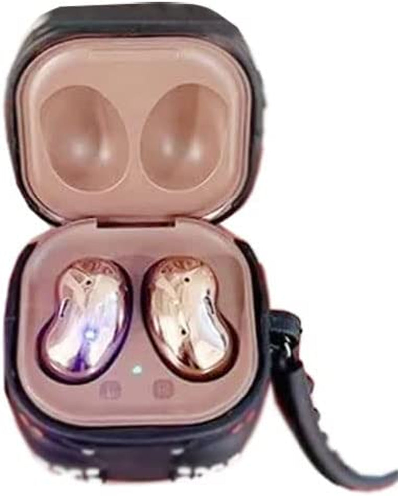 Case for Samsung Galaxy Buds2 Pro & Buds Live(2020)/Buds Pro(2021)/Buds 2 (2022) Charging Box,Cute Cartoons Kawaii Anime Fashion Animal Desig Protective Cover with Keychain (Black)  Angelcityus   