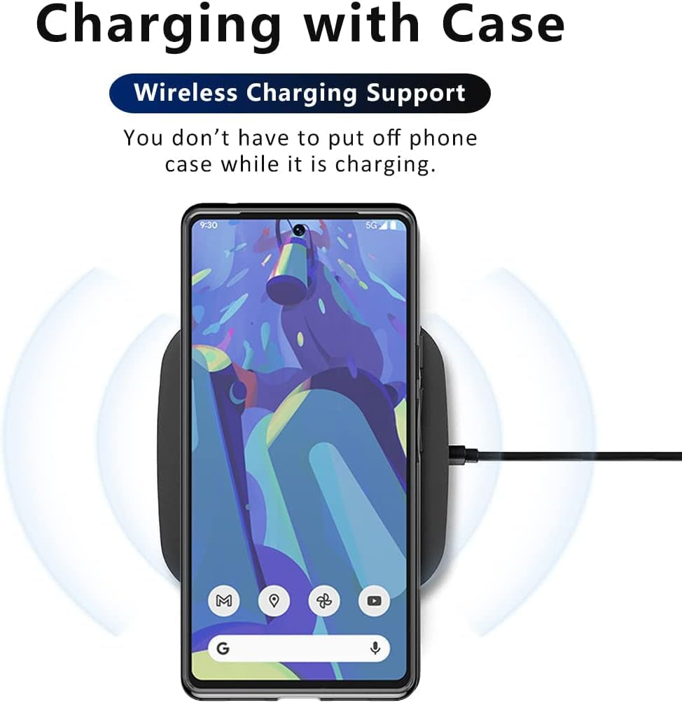 Doeboe Case for Google Pixel 6 Pro Case, Protective Phone Case for Pixel 6 Pro 5G, Shockproof Cover Sleeve for Google Pixel 6 Pro Soft TPU, Support Wireless Charge-Black [Only for Pixel 6 Pro]  doeboe   
