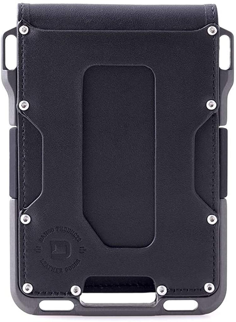 Dango M1 Maverick Wallet - Cnc-Machined Aluminum, RFID Blocking, Made in USA  DANGO PRODUCTS Jet Black/Slate Grey (Bifold)  