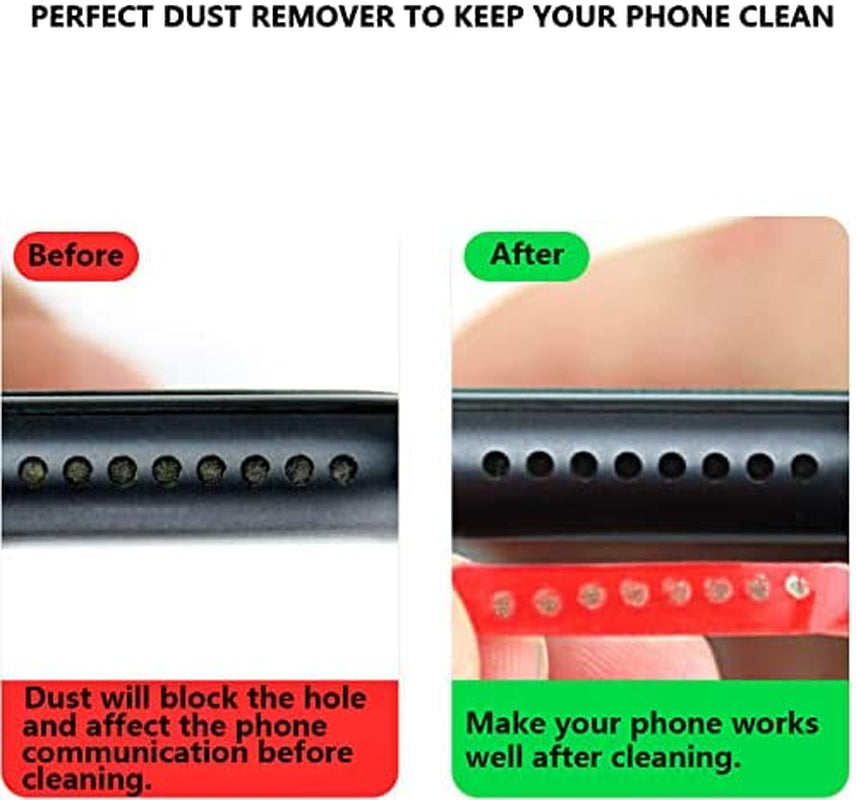 Loirtlluy Cell Phone Cleaning Kit Accessories, Cleaner Tape for Phone Speaker and Receiver, Cleaning Stickers Dust Remover Compatible with Airpods, Samsung, Iphone, Pixel, Mobile Phone  Loirtlluy   