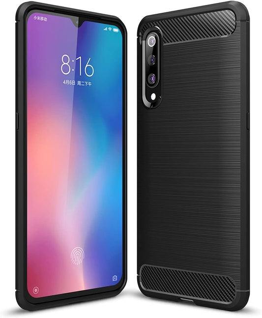 Cruzerlite Case Compatible with Xiaomi Mi 9 Case, Carbon Fiber Shock Absorption Slim Case for Xiaomi Mi 9 (Black)  Cruzerlite   