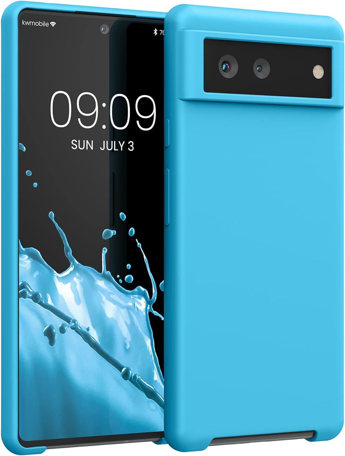 Kwmobile Case Compatible with Google Pixel 6 Case - TPU Silicone Phone Cover with Soft Finish - Dolce Vita  kwmobile Ocean Blue  