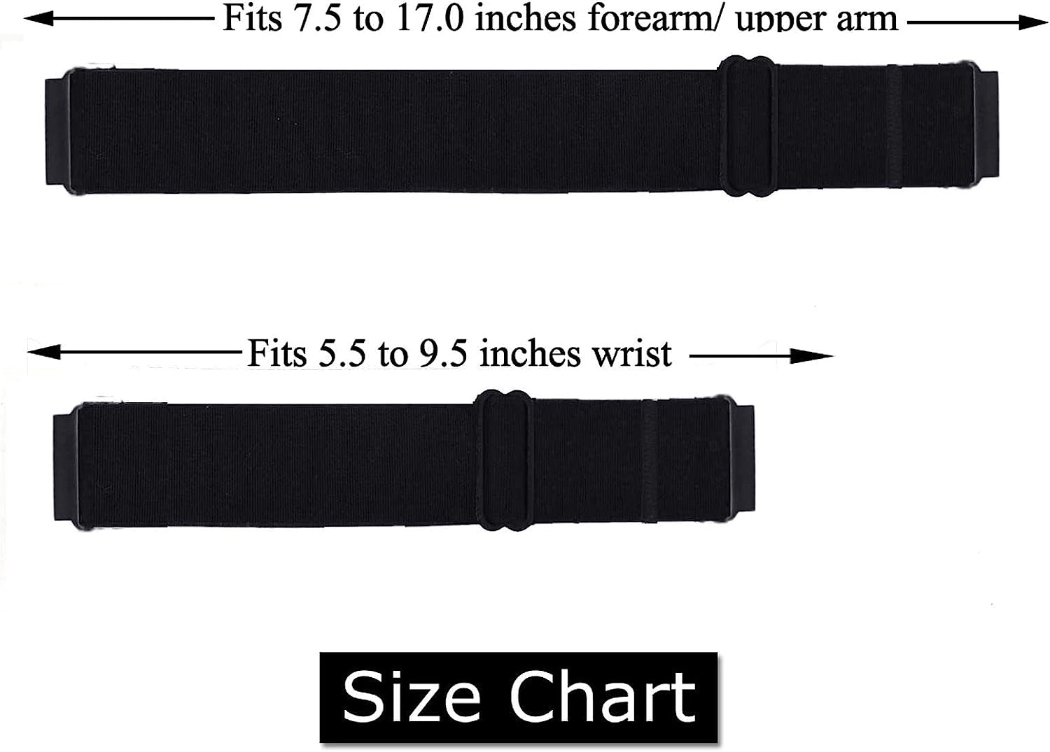 22Mm Elastic Wristband/Armband Strap for Compatible with Garmin Venu 2, Fossil Gen 6 44Mm, Samsung Galaxy Watch 3 45Mm, Garmin Vivoactive 4 45Mm Smartwatch (Black, Medium)  Grestun   