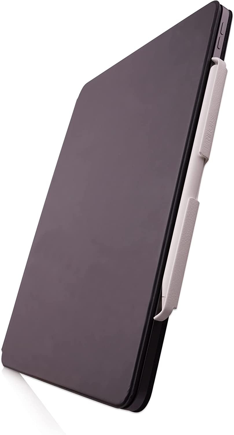 Lanhorse Air Pencil Holder Compatible for Apple Pencil 2Nd Gen, Handmade with Leather, to Be Used for Magic Keyboard, Smart Keyboard Folio, Smart Folio. (Black)  lanhorse White for Apple Pencil 2nd Gen 