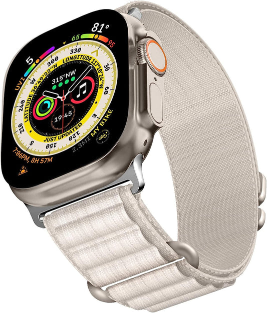 Alpine Loop for Apple Watch Band 49Mm 45Mm 41Mm 44Mm 40Mm 42Mm 38Mm, Iwatch Bands Nylon Sport Strap Women Men G-Hook Bracelet Wristband for Apple Watch Ultra Band Series 8 7 6 5 4 3 2 1 Series SE  ALMNVO   