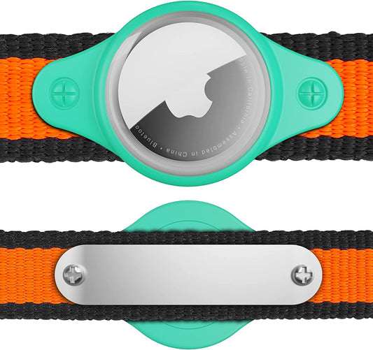 Airtag Screw Vault for Dogs- Airtag Dog Collar Holder for Apple Airtags, Waterproof Airtag Case for Giant Pets (1 Pack-Green)  DLENP   