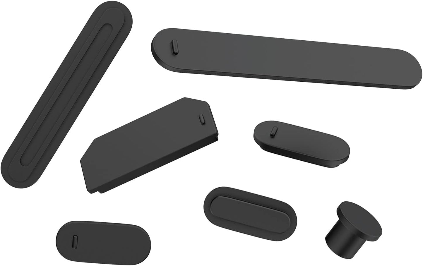 [15PC] Dust Plug for Macbook Air 13 M2 M1 A2681 A2337 A1932, Macbook Pro 13 Inch A2141 A2338 A2289 A2251 A2159 A1989 A1990 A1707 & Macbook Pro 16 A2141, Silicone Dust Cover for Macbook Pro - Black  LEZE Black Macbook Pro 14 & 16 2021 