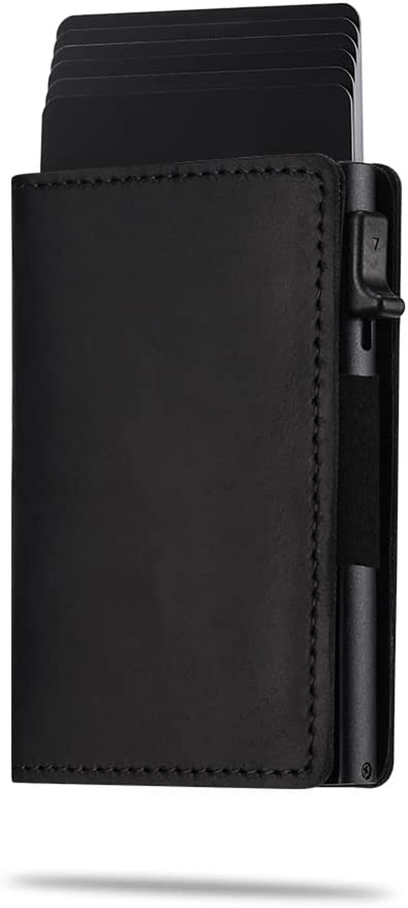 Kanley Airtag Leather Wallet with Tracker Holder Smart Wallet for Men with Tracking Case – Smart Wallet with Card Holder Slots and Money Clip – Christmas, Father’S Day, Birthday (Black)  Kanley   