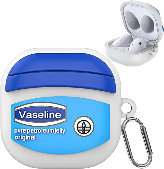 Case for Samsung Galaxy Buds Pro 2 Case (2022)/Buds 2 Case (2021)/Buds Pro Case (2021)/Galaxy Buds Live Case (2020), Cute Cartoon Funny Shockproof Silicone Protective Cover with Keychain [3M Adhesive]  QIUDAOY   