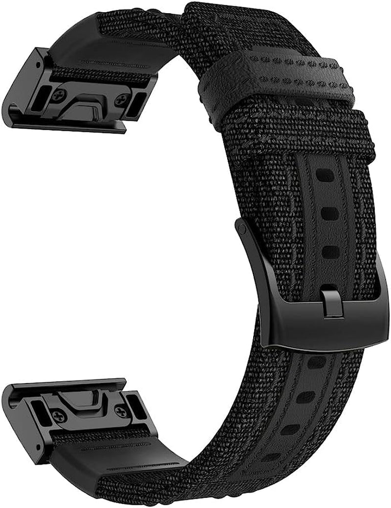 IOTUP Watch Strap 22 26Mm Quick Fit Smart Watch Band for Garmin Fenix 6 6X Pro 5X 5 plus 3 HR Canvas Wristband/Garmin Fenix Fenix 7X 7  IOTUP   
