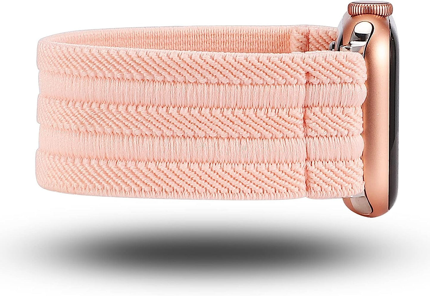 TOYOUTHS Elastic Band Compatible with Apple Watch Band Scrunchies Stretchy Solo Loop 41Mm/40Mm/38Mm Soft Nylon Strap Replacement Wristband for Iwatch Series 8/7/SE/6/5/4/3/2/1, Black/Gold/Blue, S  TOYOUTHS   