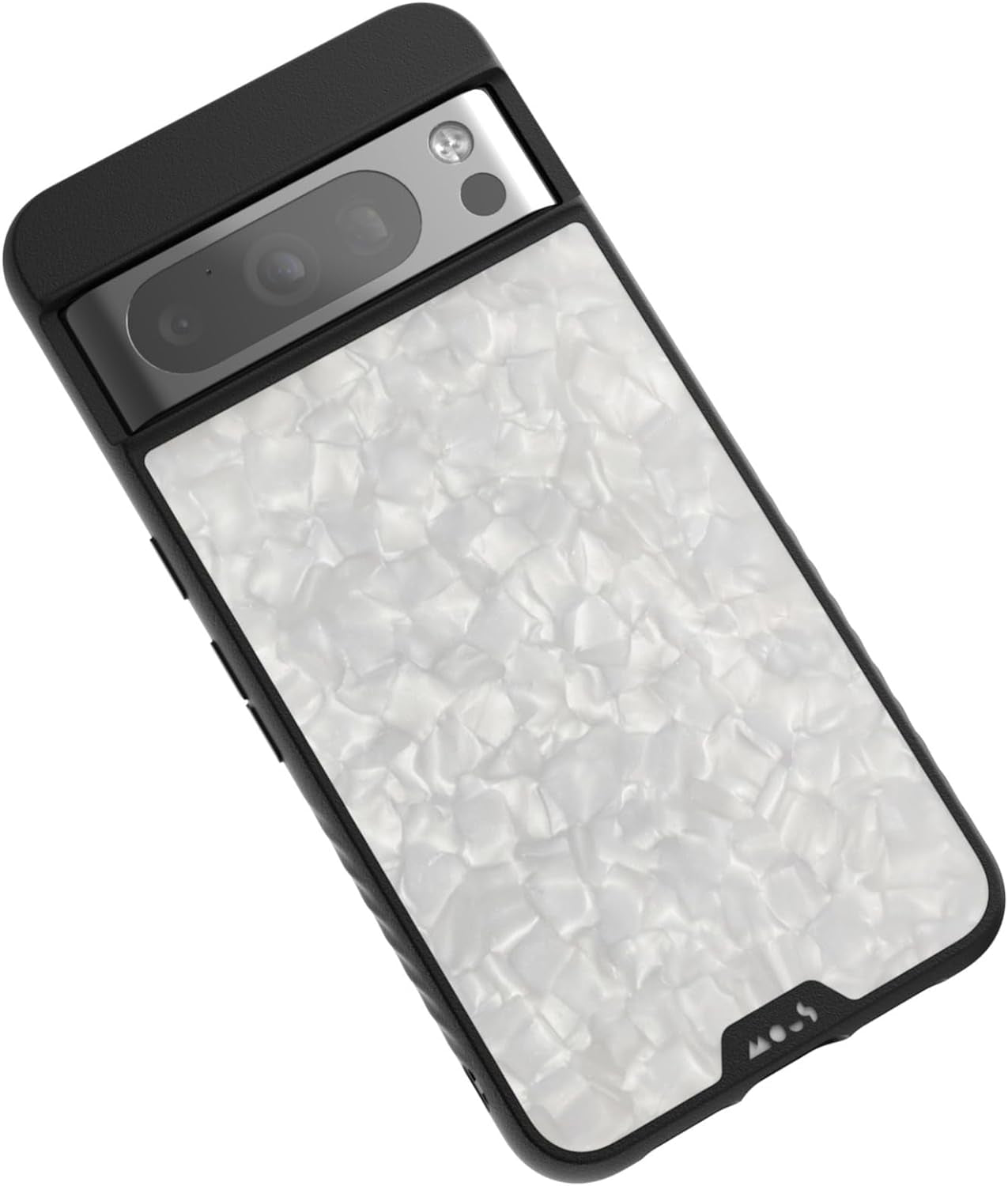 Mous for Google Pixel 8 Case Magsafe Compatible - Limitless 5.0 - White Acetate - Protective Pixel 8 Case - Shockproof Phone Cover  Mous White Acetate Google Pixel 8 Pro 