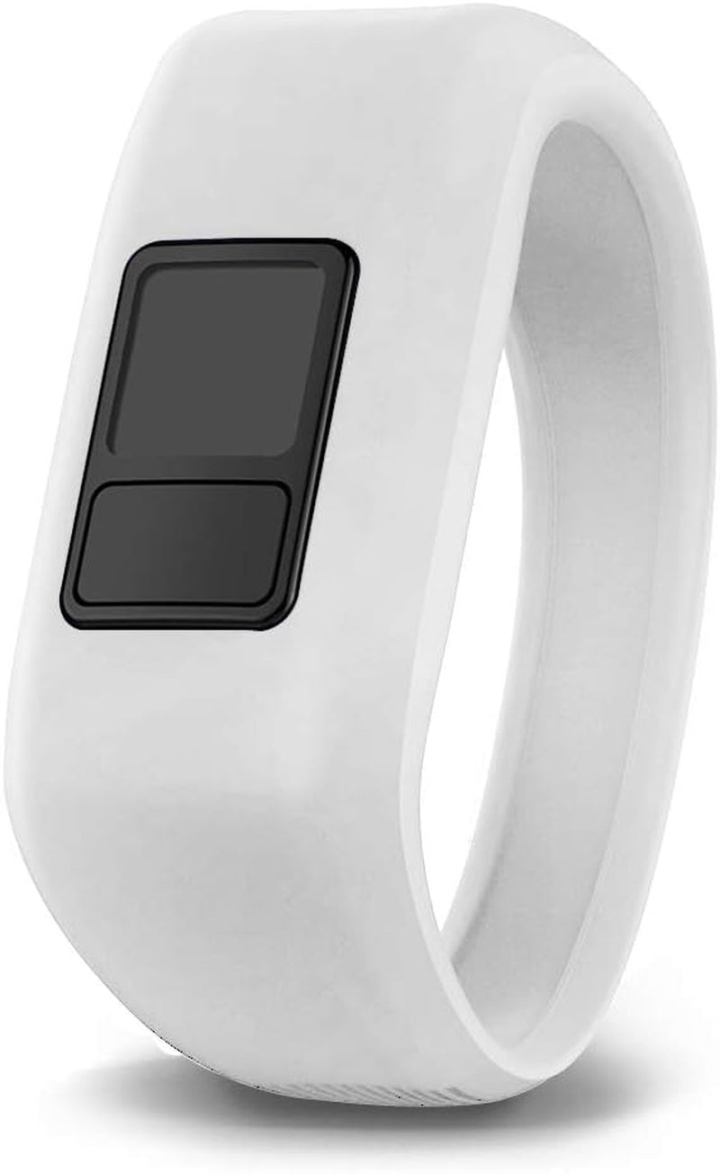 Ibrek for Garmin Vivofit Jr/Jr 2/3 Bands, Silicon Stretchy Replacement Watch Bands for Kids Boys Girls Small Large(No Tracker) (3 Pack: Transparent Pink&Teal&Lavender, Small)  iBREK White Small 