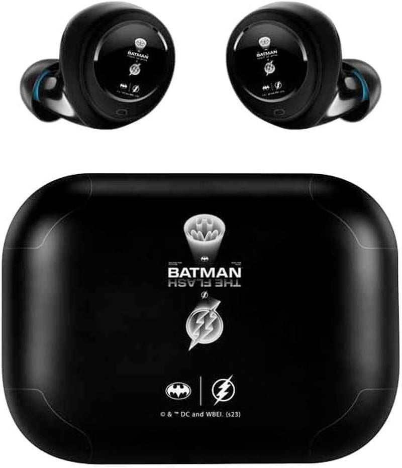 Skinit Decal Skin Compatible with Echo Buds - Officially Licensed Warner Bros the Flash Movie: Batman Flash Future & past Design  Skinit   
