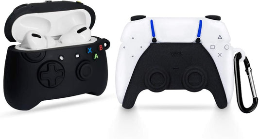 [2Pack]Game Controller Airpods Pro Case/Airpods Pro 2 Case, 3D Cute Fashion Cool Airpods Pro 2 Cover Case, Unique Stylish Funny Protective Skin Accessories Airpod Pro Silicone Case for Boys Girls Men  WQNIDE   