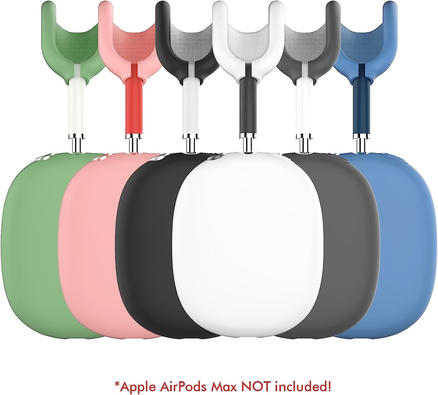 NIUTRENDZ Silicone Case Cover for Airpods Max with Headband Protective Ear Cups Covers Accessories【Anti-Fingerprint, Anti-Scratch & Anti-Dust】 (White)  NIUTRENDZ   