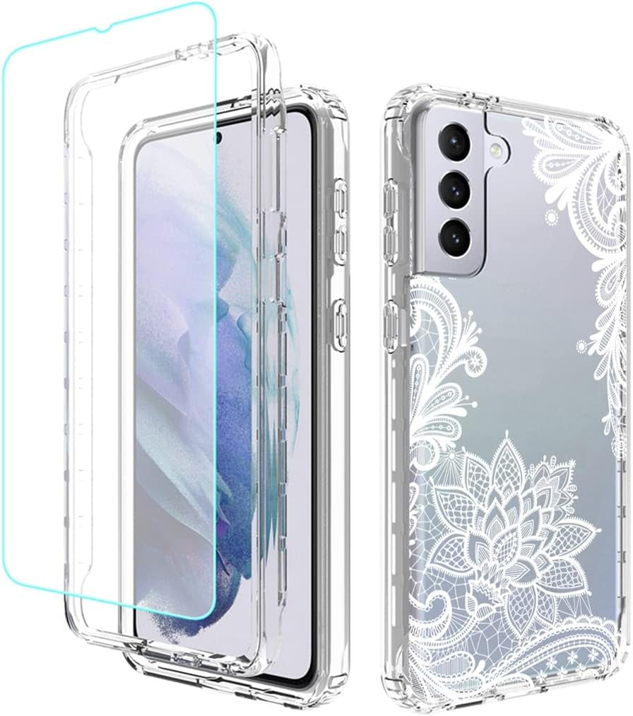 Tothedu Case for Galaxy S21 plus 5G 6.7" Case, Samsung S21 plus (2021) Phone Case, Shock Absorption Dual Layer Heavy Duty Protective Cover Rugged Cases for Samsung Galaxy S21 plus (Purple/Marble)  Tothedu 3In1 Mandala  